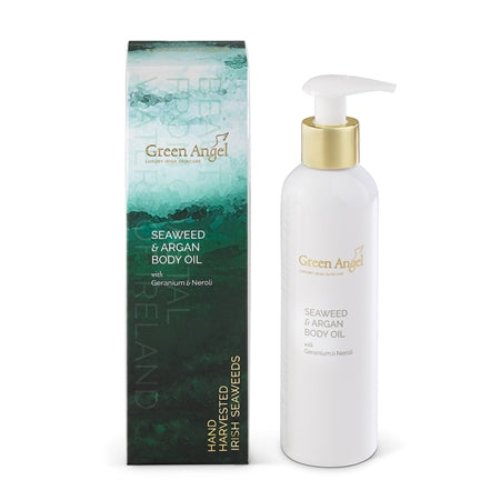 Green Angel Seaweed and Argan Body Oil with Geranium and Neroli