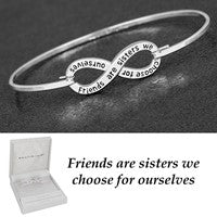 Equilibrium Silver Plated Infinity  Bangle Friends