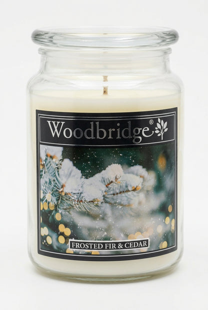 Frosted fir candle