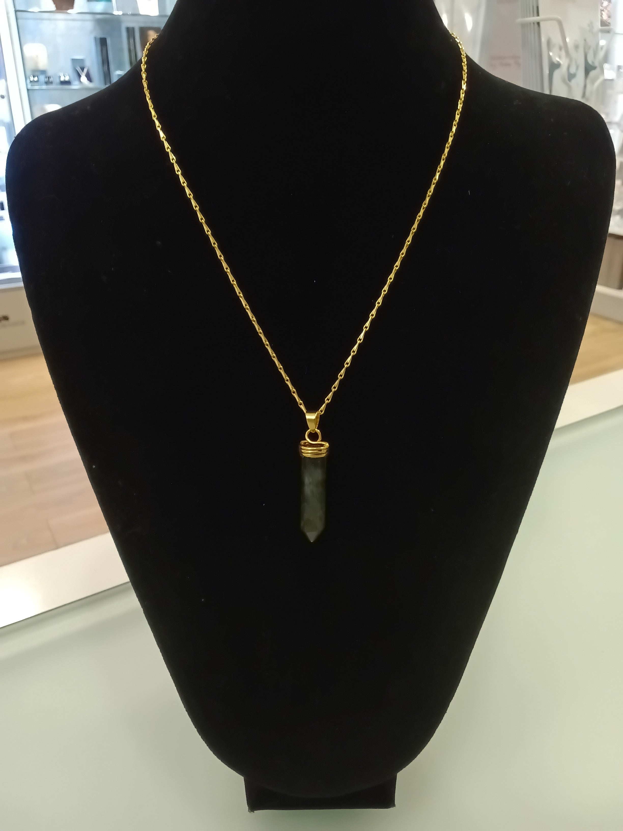 Labradorite Gold Plated Necklace
