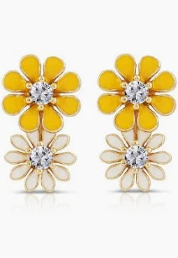 Newbridge Gold Plated Daisy Earrings