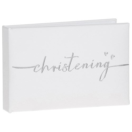 Modern Script Christening Album Small 6 x 4
