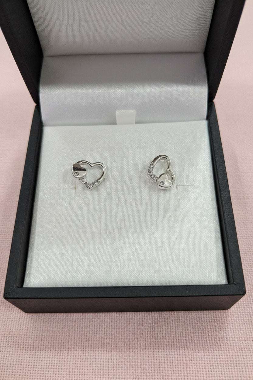 Sterling Silver Heart Earrings