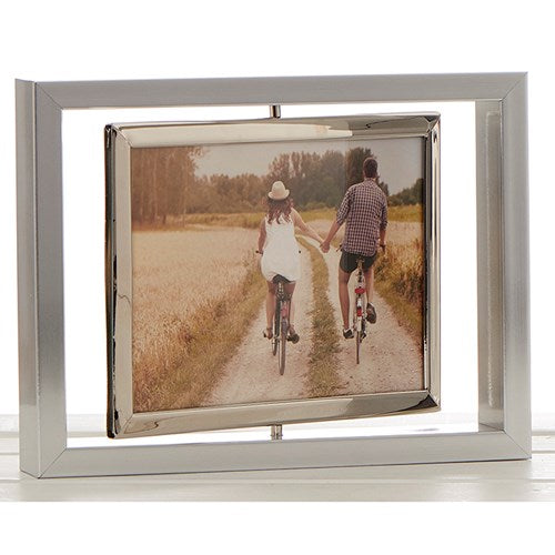 Bright Silver Spin Frame 6×4