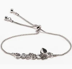 Newgrange Silver Heart Bracelet
