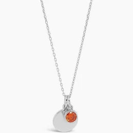 Sterling Silver Birthstone Pendant December