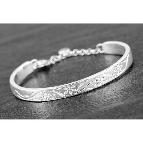 Equilibrium Laser Cut Christening Braclet