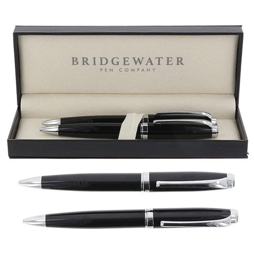 Chester black/chrome pen/ pencil set