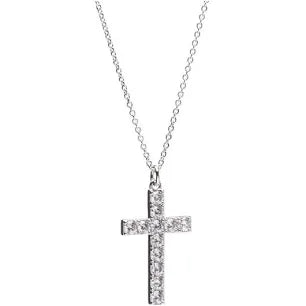 Newgrange Silver Diamonte Cross
