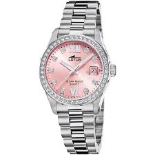 Lotus Ladies Pink Face Watch