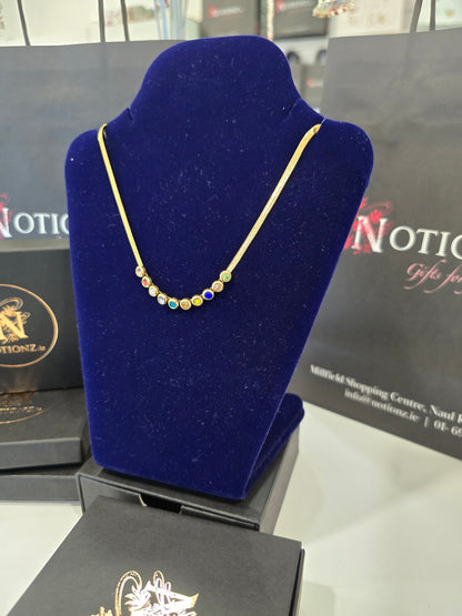 Necklace, 18K Gold Plated Steel