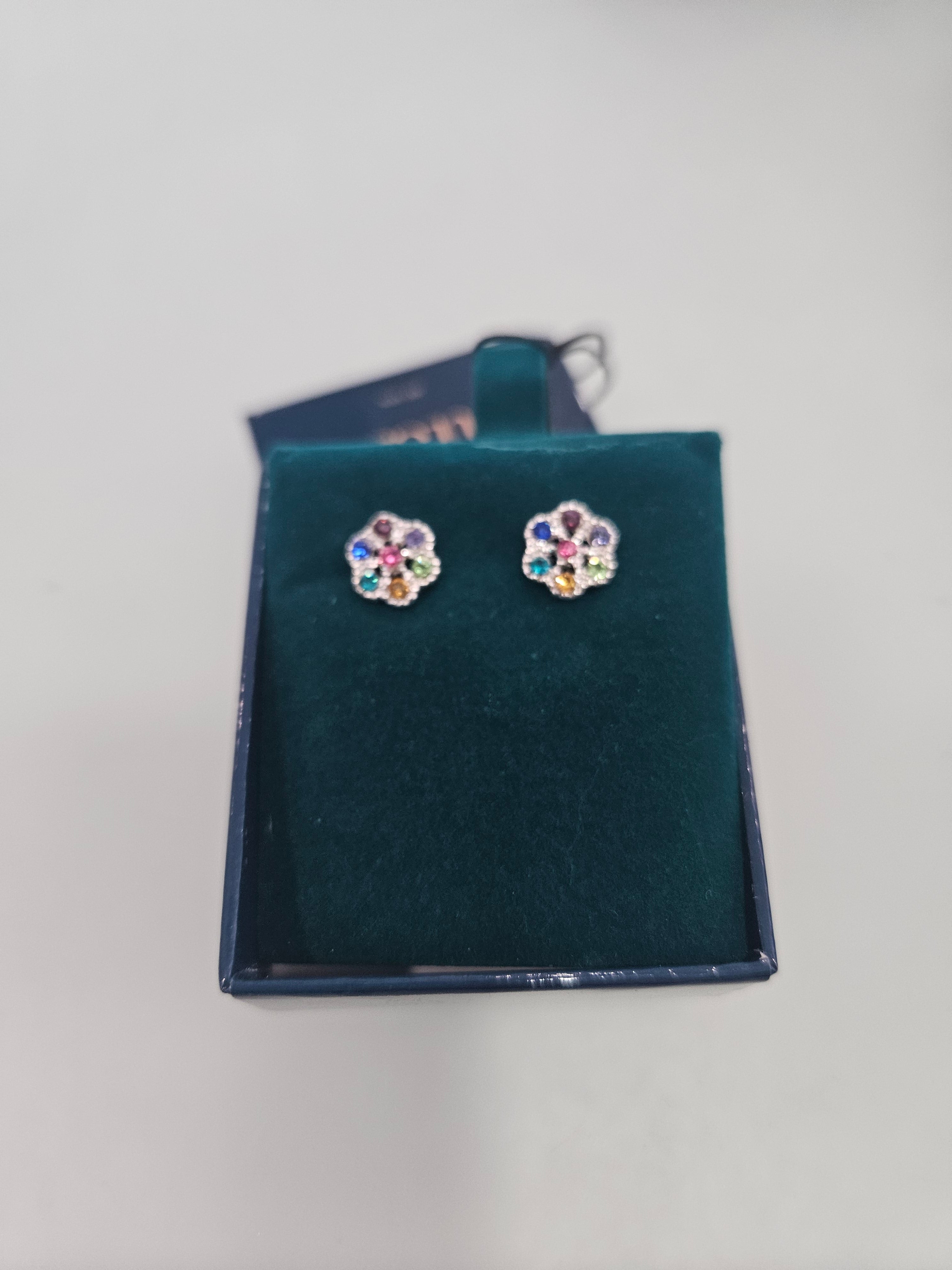 Small Coloured Flower Earrings