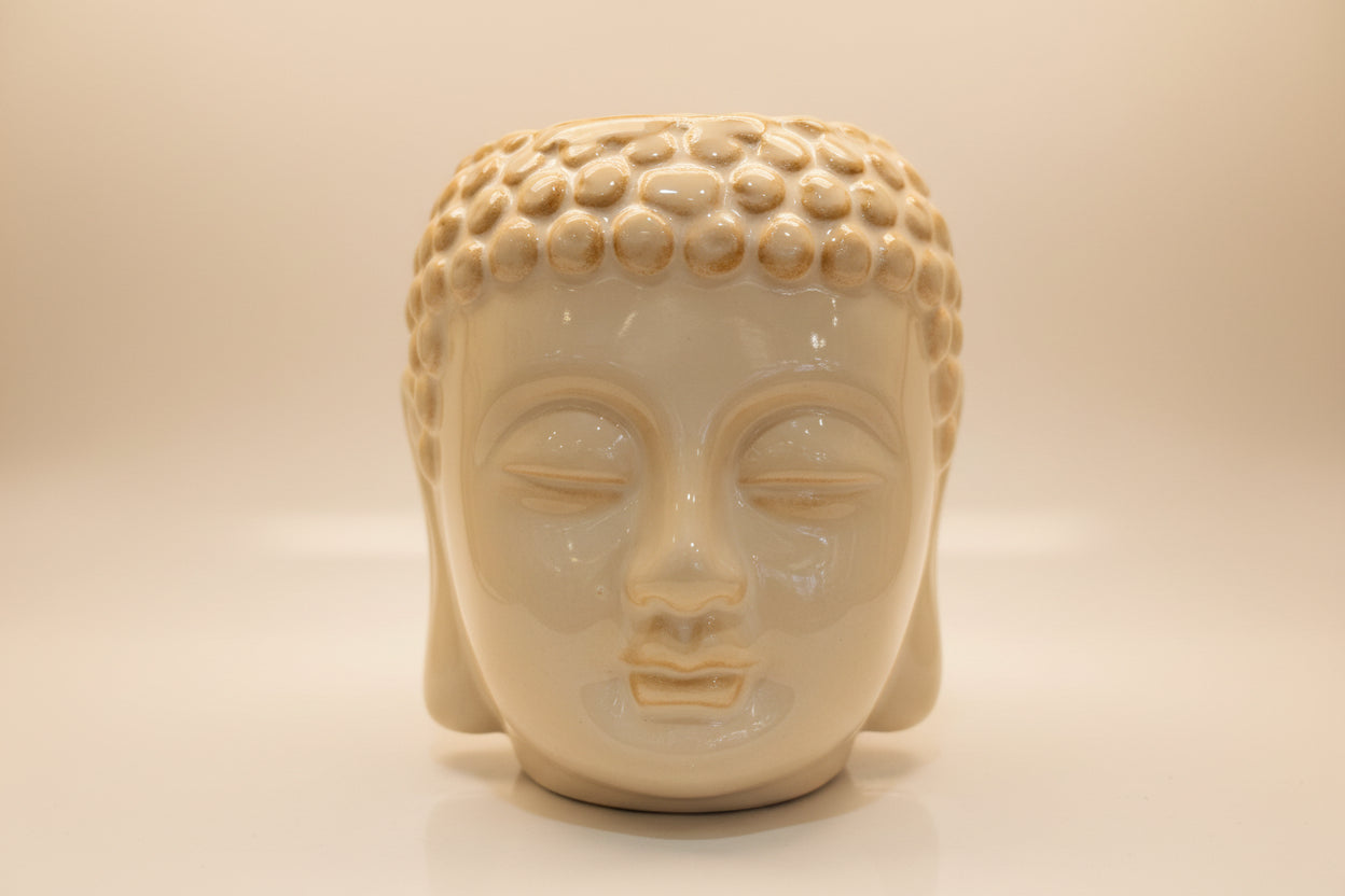 Cream  Buddha  Head Wax Melter