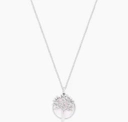 Tipperary Tree of Life Mother of Pearl Necklace Silver