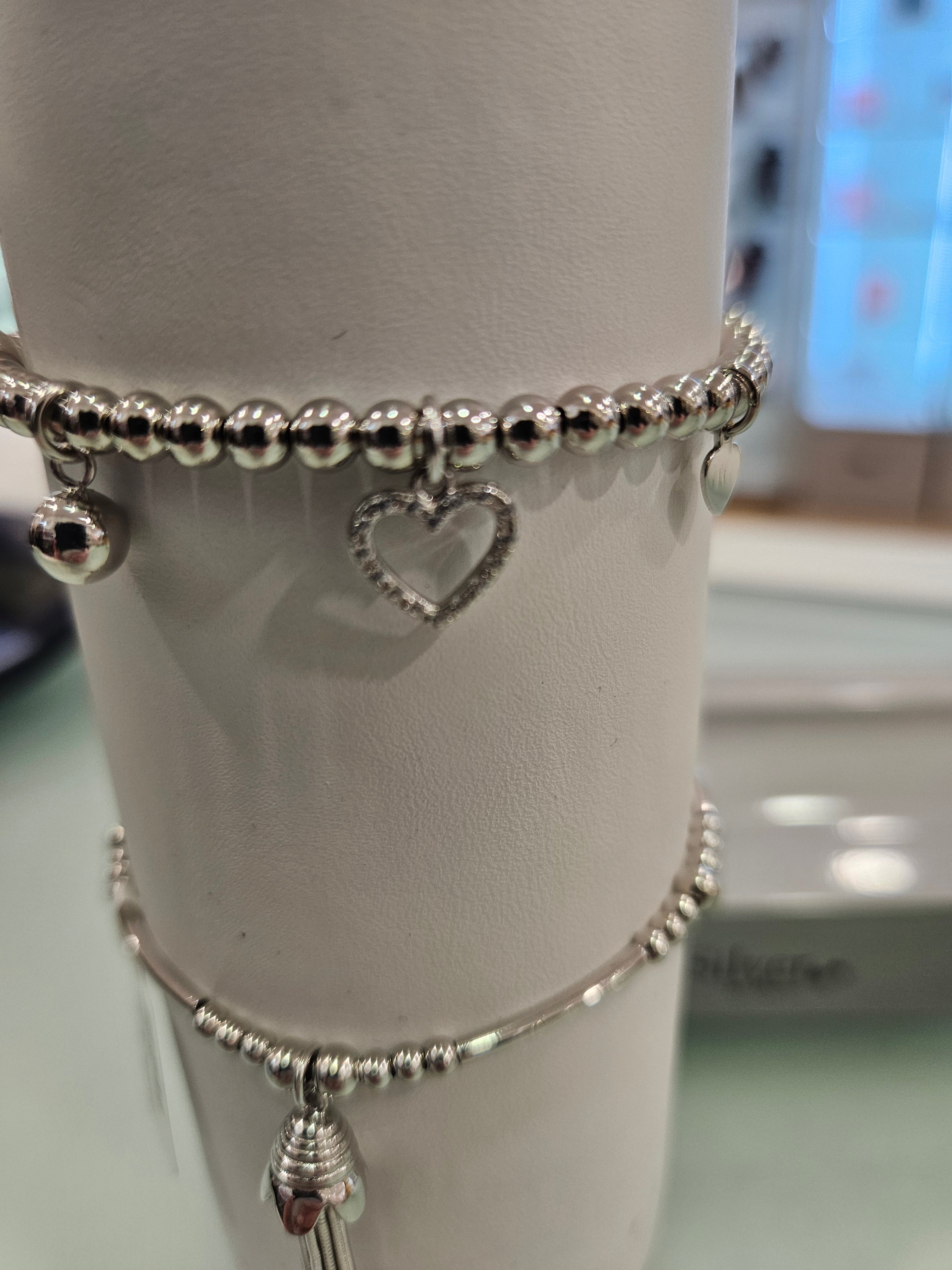 Absolute Stacking Bracelet Silver Heart