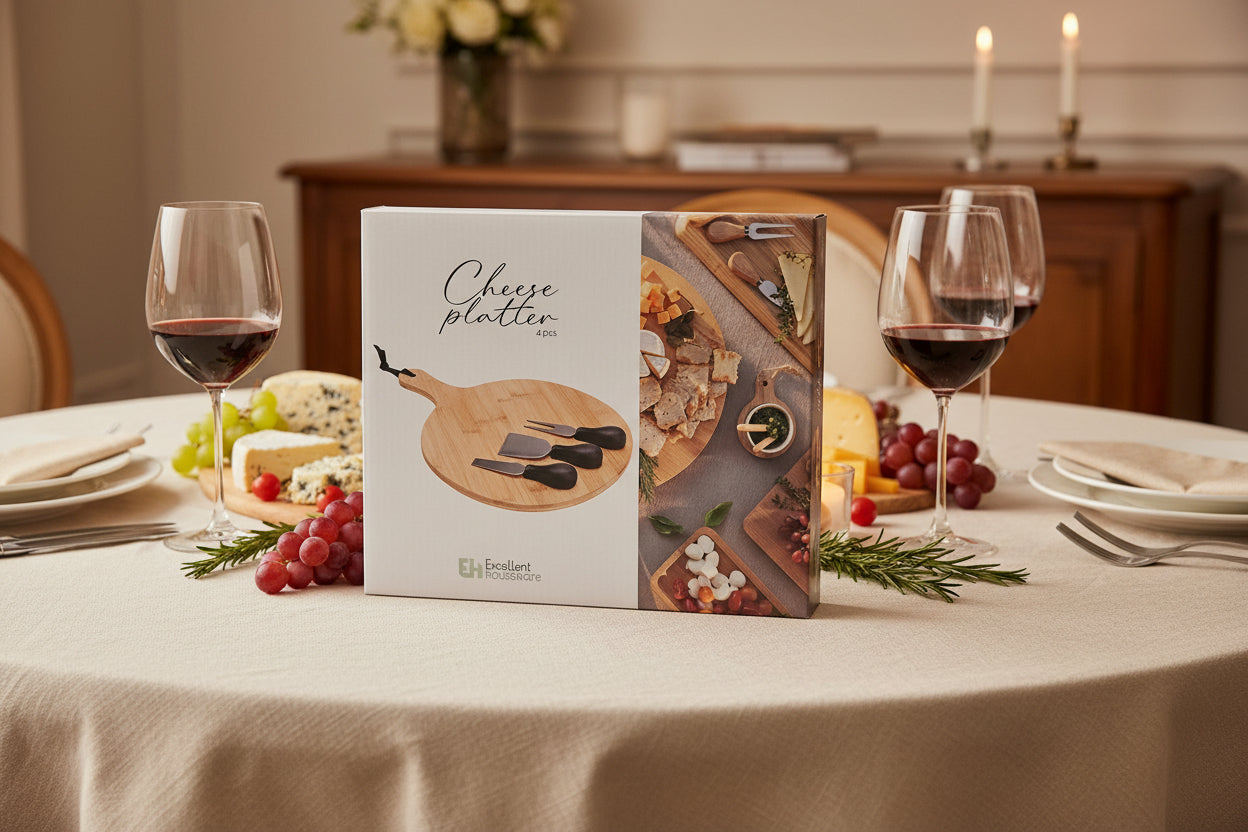 4 Piece Cheese Board Set