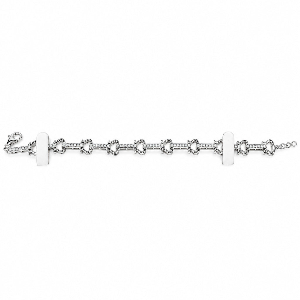 Sterling Silver Stirip Bracelet