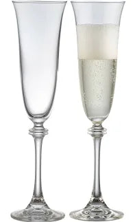 Galway Crystal Liberty Flute Pair