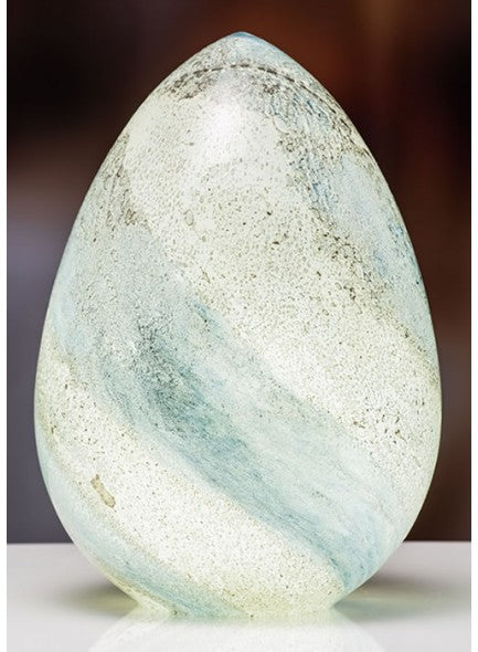 The Grange Collection Green Glass Egg Lamp