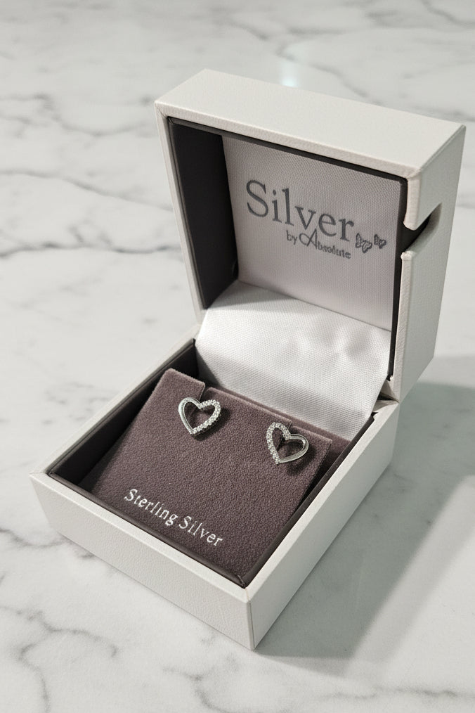 Sterling Silver Heart Earrings