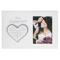 Loving Words Frame Engagement  4×6