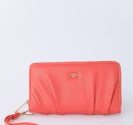 Gionni Wave Zip Around Purse Coral, Green, Black