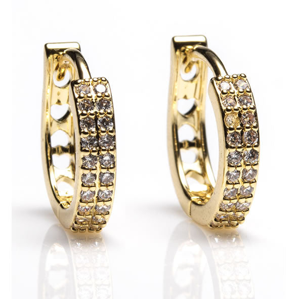 Newgrange Yellow Gold Large Hoop Earrings