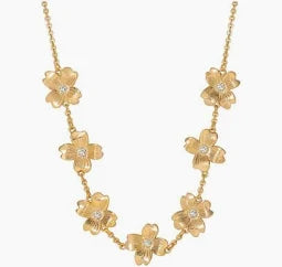Tipperary Fleur Collection Yellow Gold Necklace