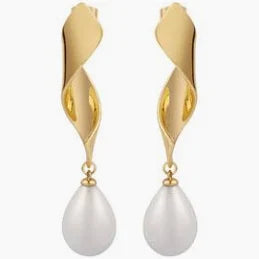 Newbridge Gold Plated Statement Pearl Earrings