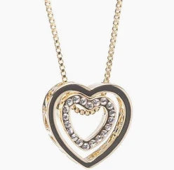 Newgrange Yellow Gold Intertwined Heart Pendant