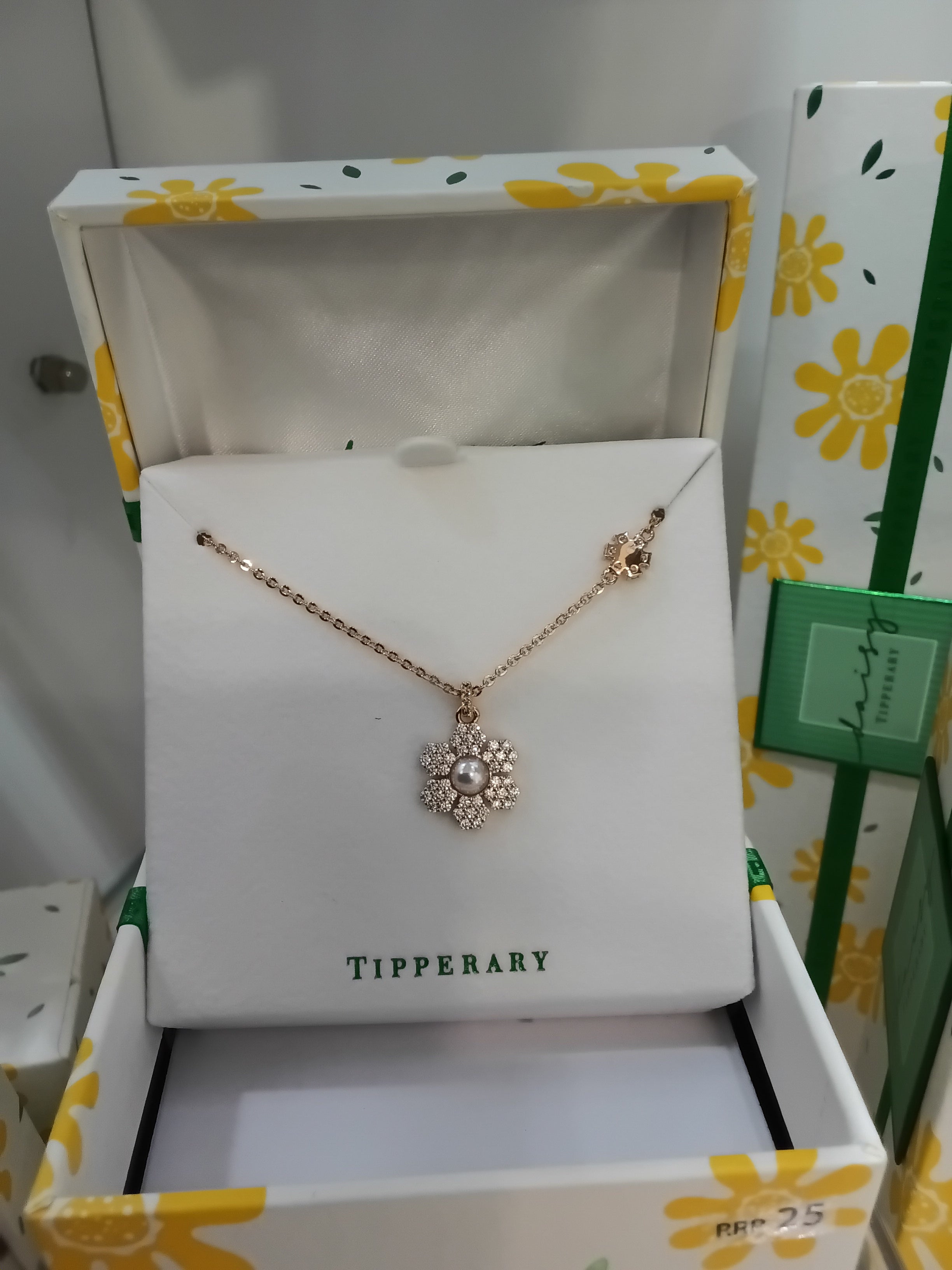Tipperary CZ & Pearl Pendant