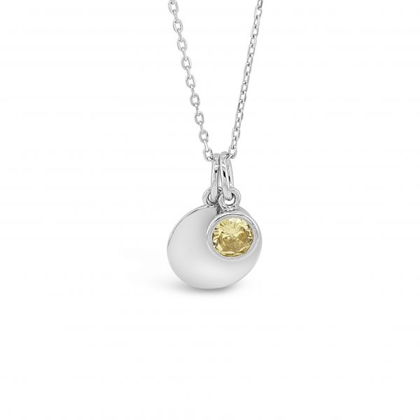 Absolute Sterling Silver November Necklace