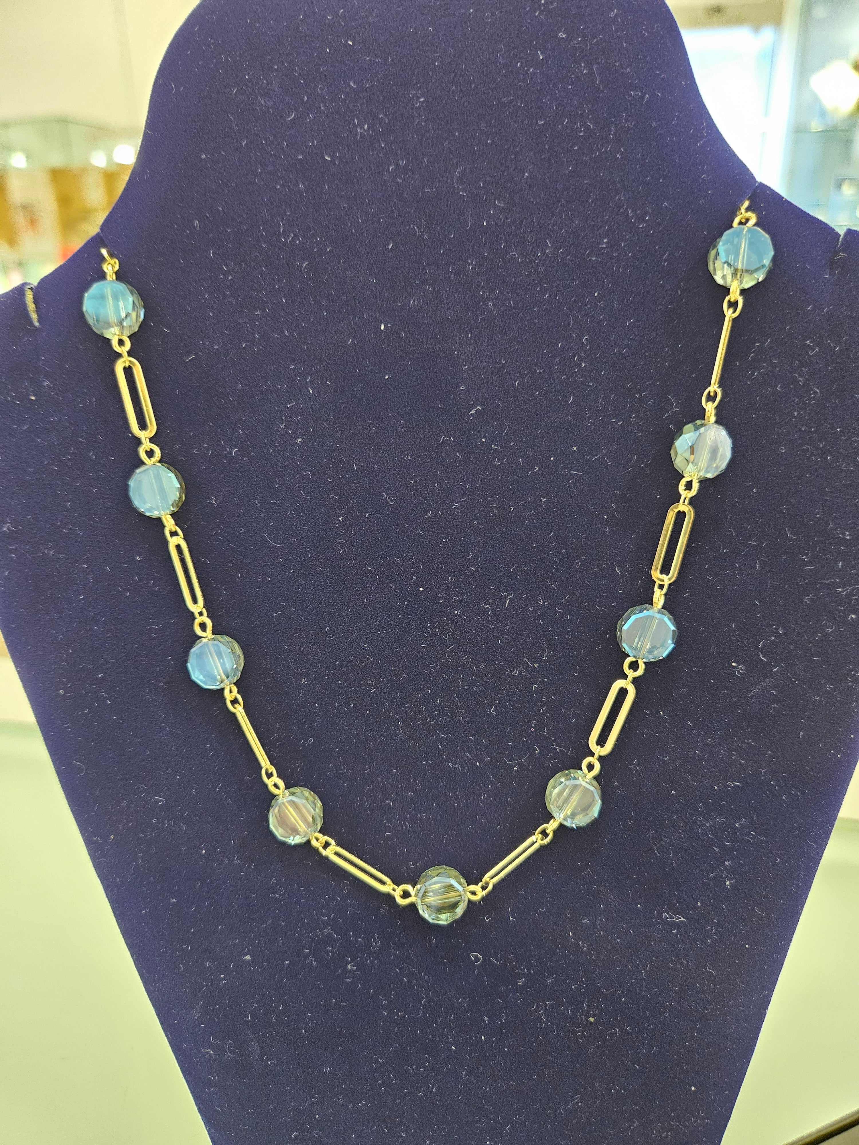 Blue & Gold necklace