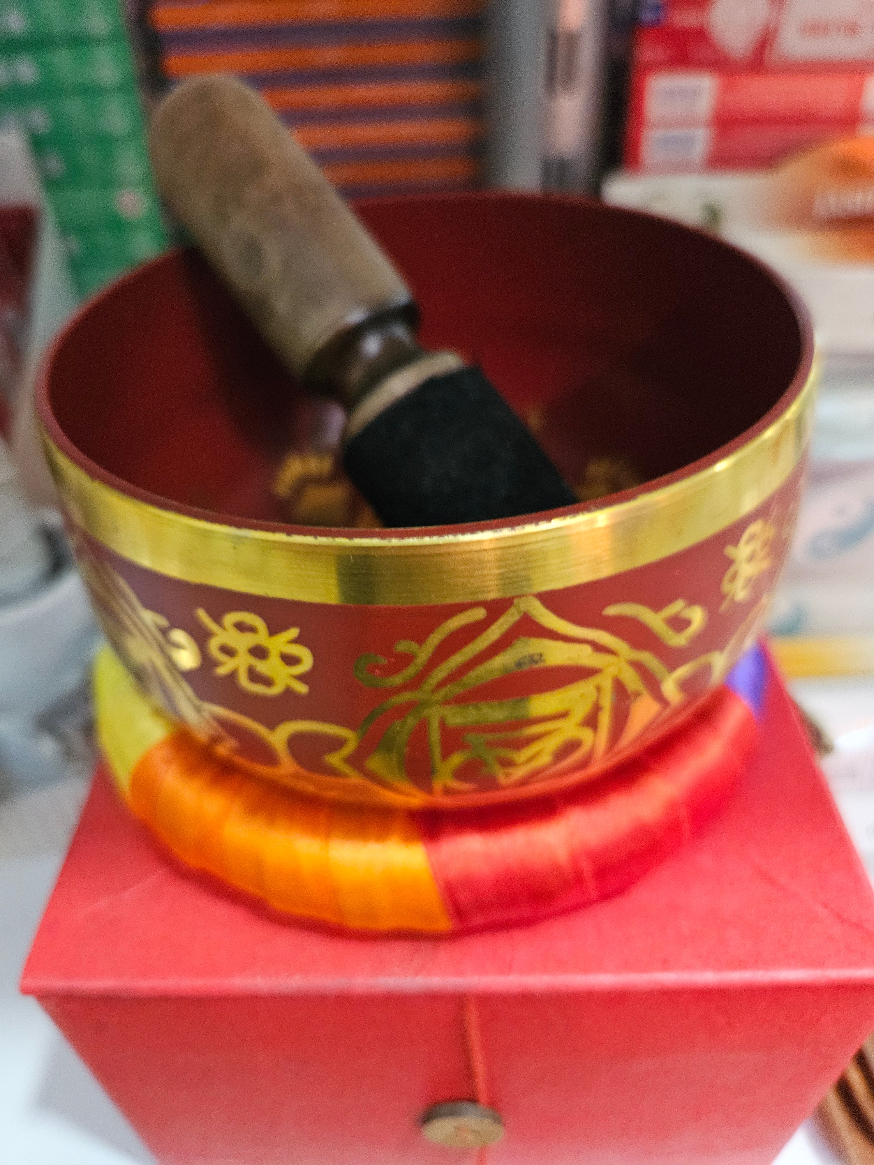 Root Chakra Singing Bowl Red 5 inch