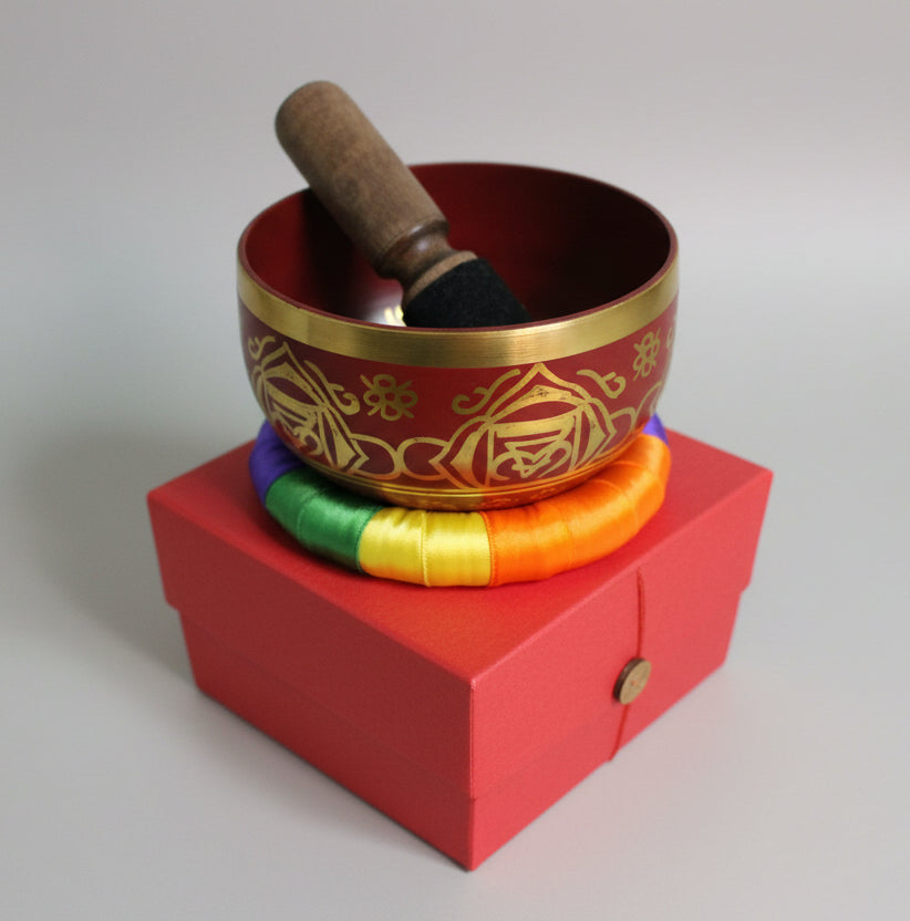 Root Chakra Singing Bowl Red 5 inch