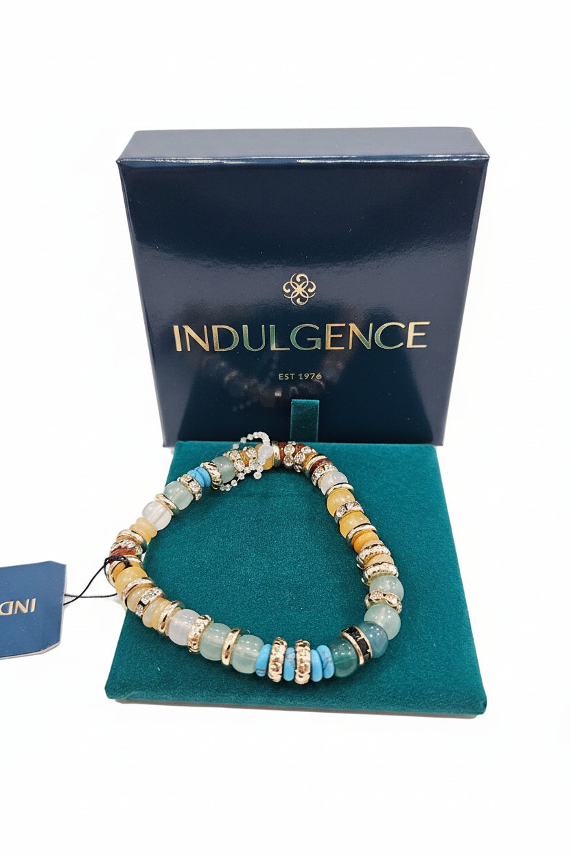 Gold colour bead bracelet
