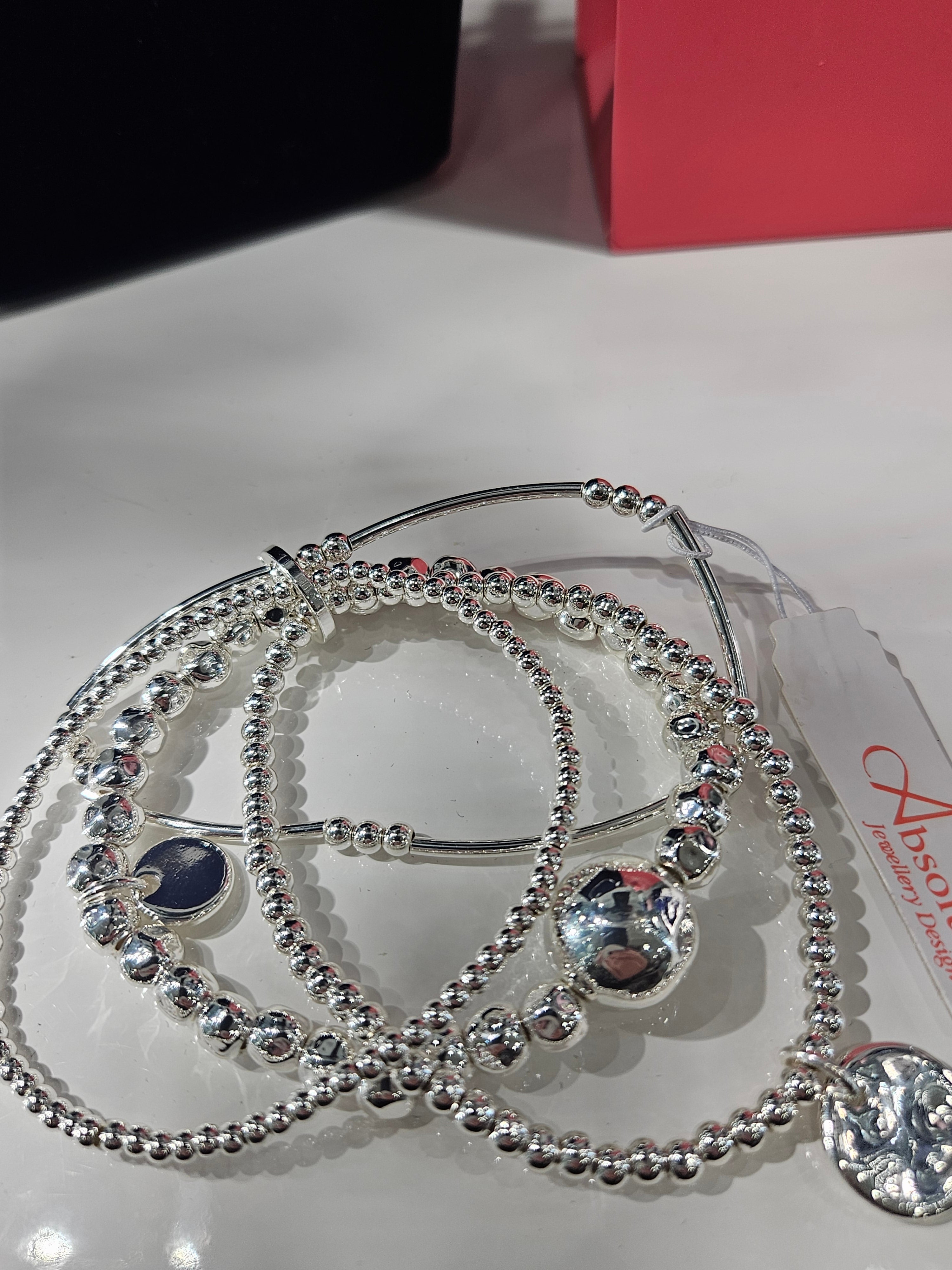 Absolute 4 Elastic Beaded Bracelet