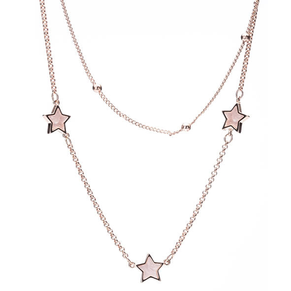 Rosegold Trio Star Pendant