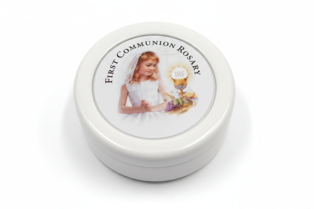 Girls First Holy Communion  Clear Beads