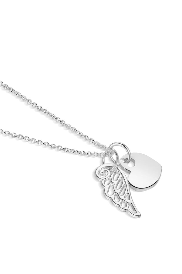 Newbrigge Heart with Angel Wing Pendant