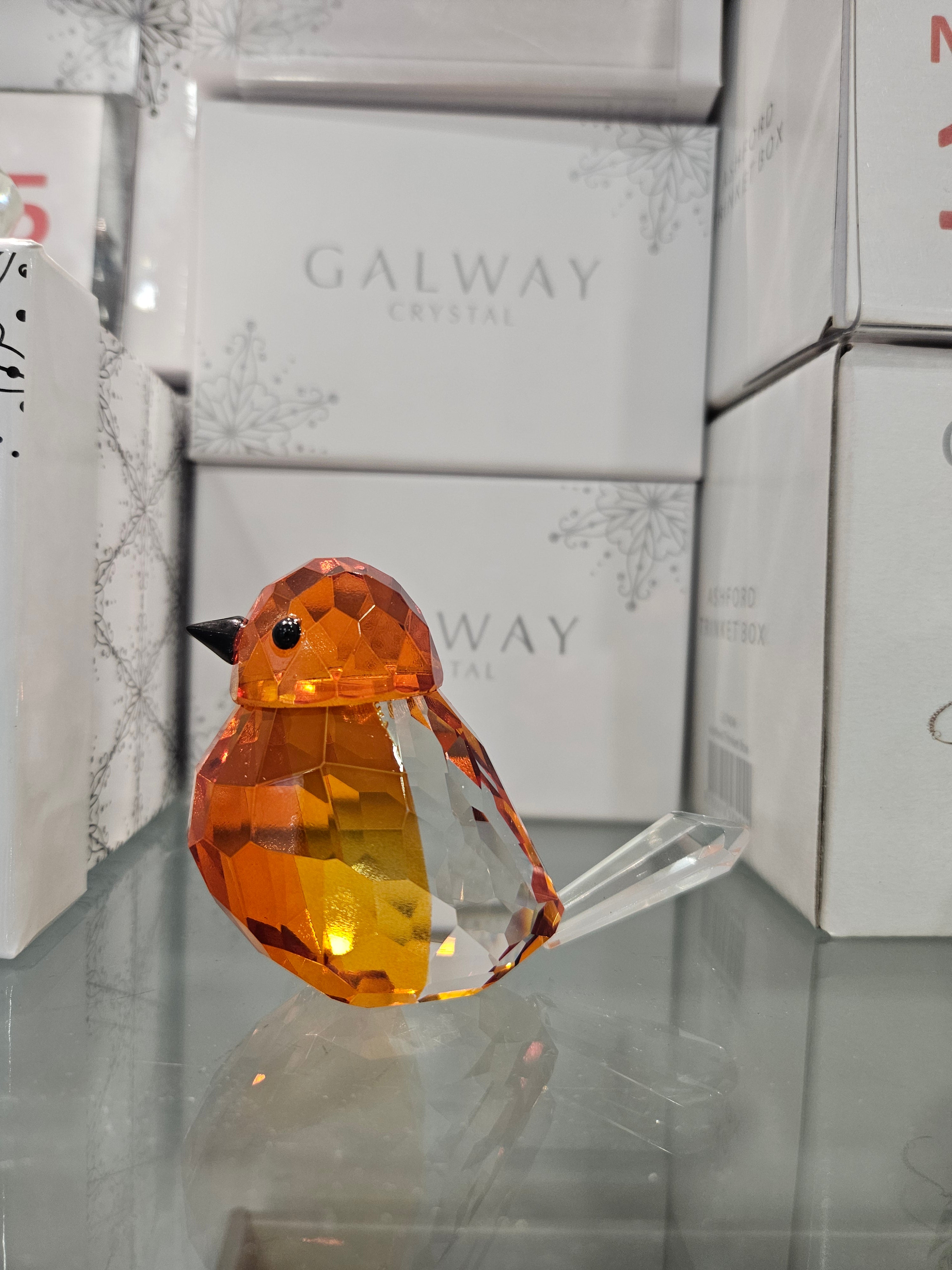 Galway Crystal Robin