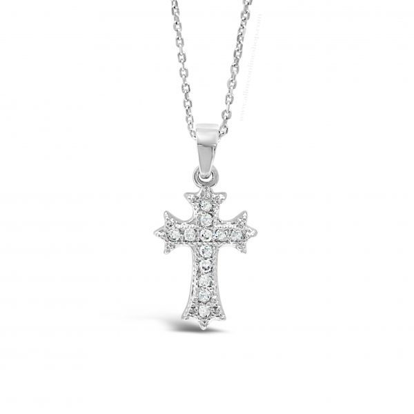 Absolute Childs Silver Cross and Chain