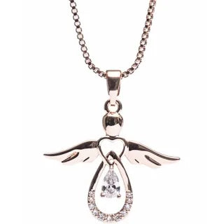 Rosegold Plated  Angel Necklace
