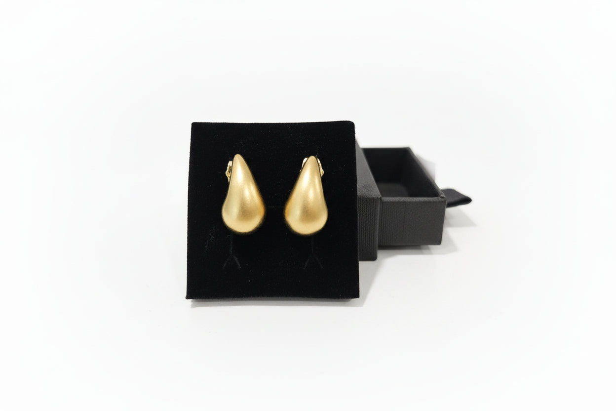 Gold Tear Drop Earrings