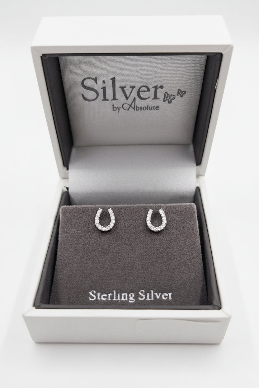 Sterling Silver Horse Shoe Earrings
