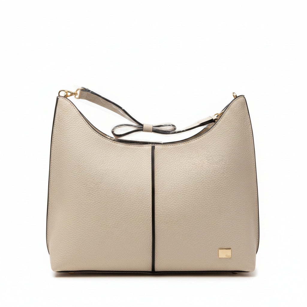 Pipa Curve Shoulder Bag Natural