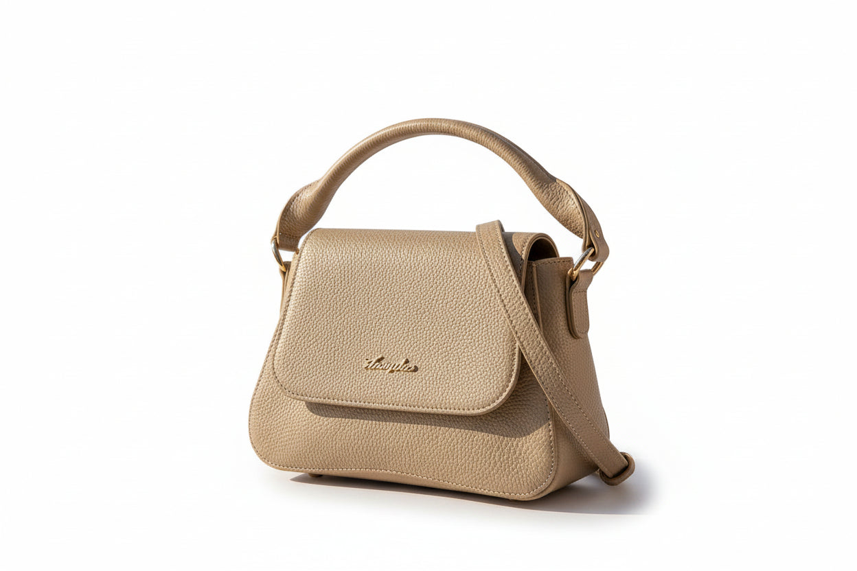 Hampton Lily Flap Over Shoulder Bag Gold