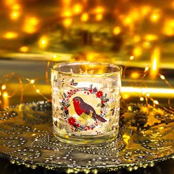 Tipperary LED Light Up Robin Candle