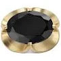 Newbridge Vintage Brooch with Black Stone Setting