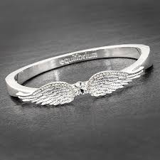 EquilibriumvHeavenly Angel  Wings Silver Plated Bangle
